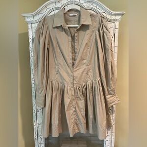 Ulla Johnson Beige Button-Down Dress